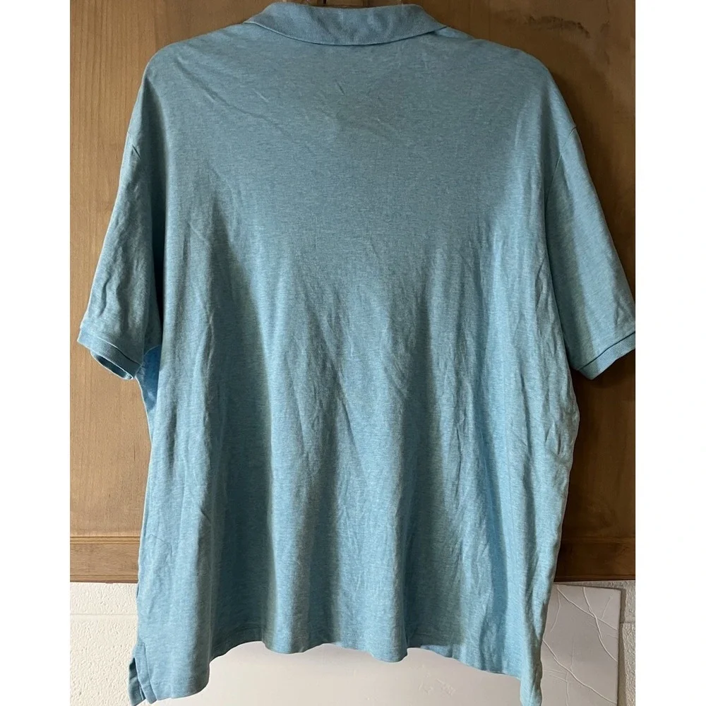 POLO‎ RALPH LAUREN Light Blue SS Polo Shirt Size XXL